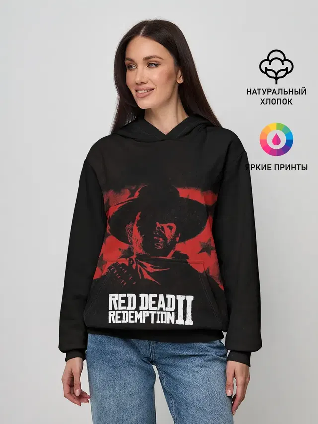 Женское худи с принтом «Red Dead Redemption»