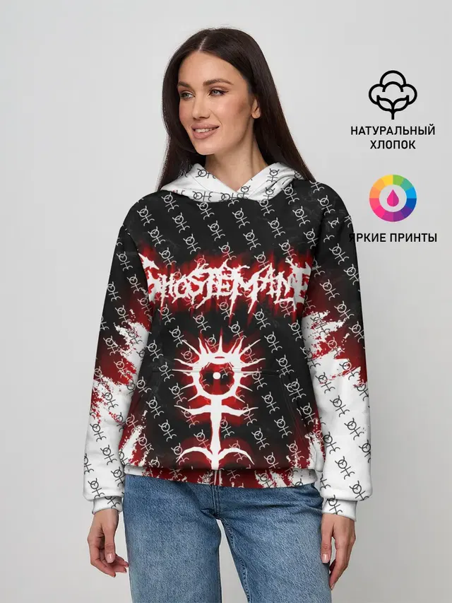 Женское худи с принтом «GHOSTEMANE»