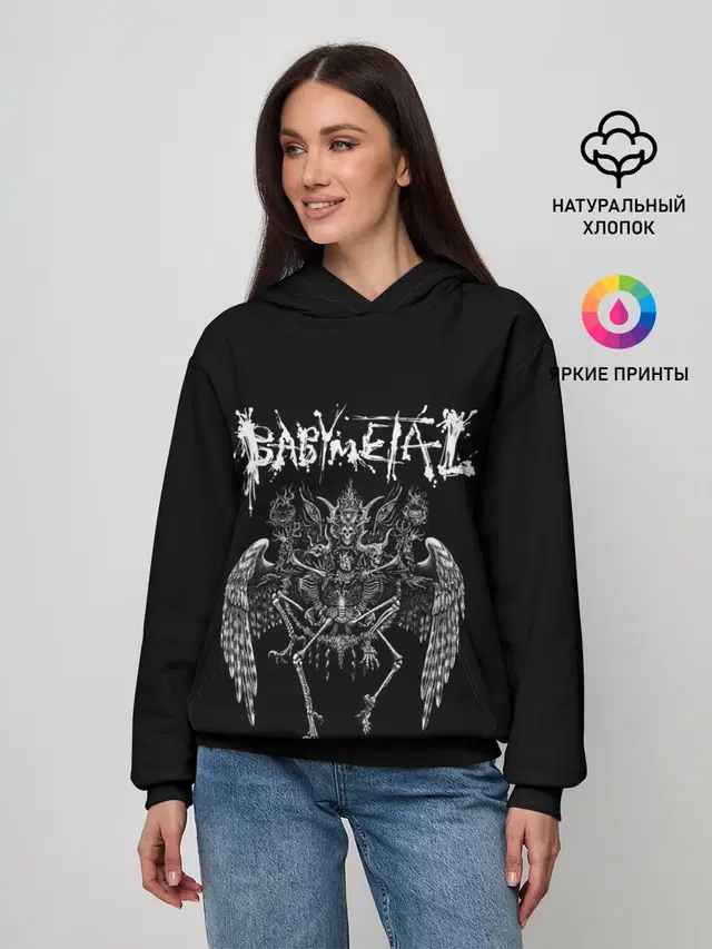 Женское худи с принтом «Babymetal»