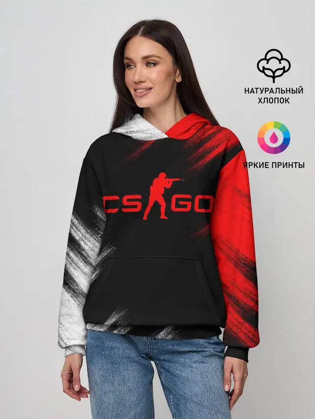 Женское худи с принтом «Counter-Strike»