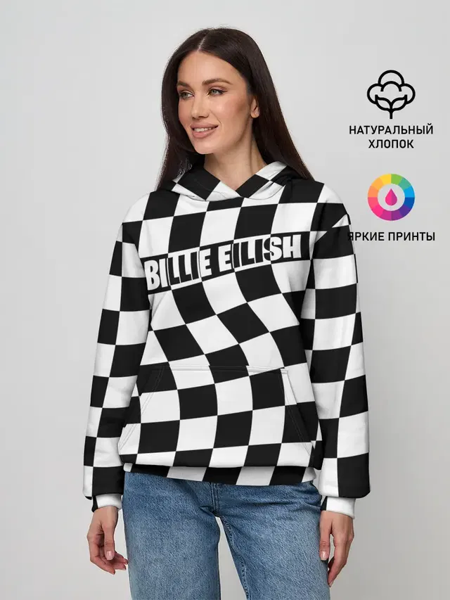 Женское худи с принтом «Billie Eilish»