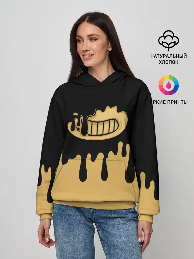 Женское худи с принтом «Ink»