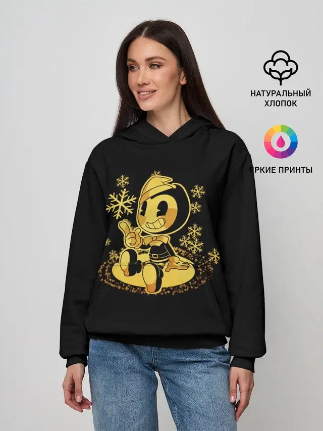 Женское худи с принтом «Snowflake»