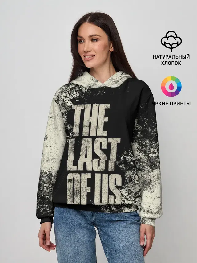 Женское худи с принтом «Typography»