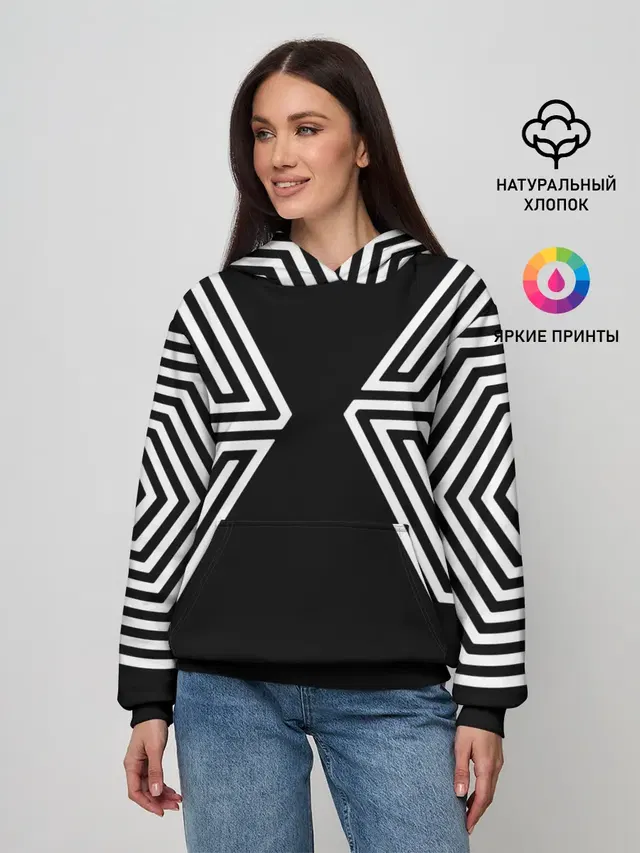 Женское худи с принтом «Exo»