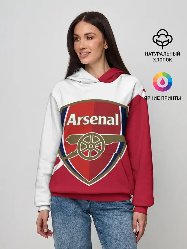 Женское худи с принтом «Arsenal — Arsenal FC»