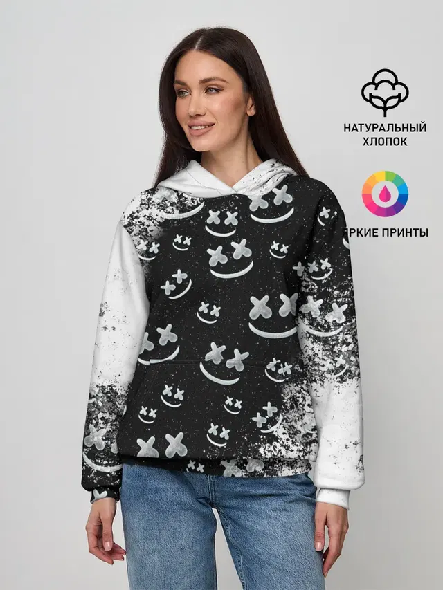 Женское худи с принтом «Marshmello»