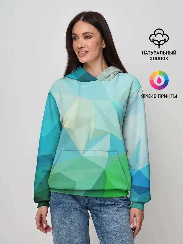 Женское худи с принтом «Geometry»