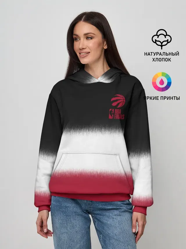 Женское худи с принтом «НБА — 2019 Champions Raptors»