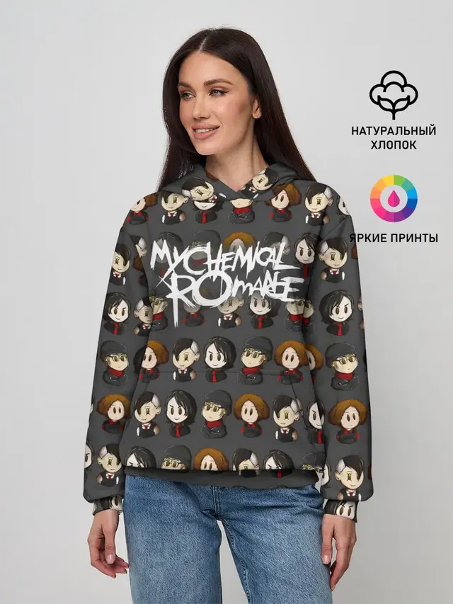 Женское худи с принтом «My Chemical Romance»