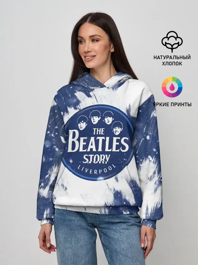 Женское худи с принтом «The Beatles Story»