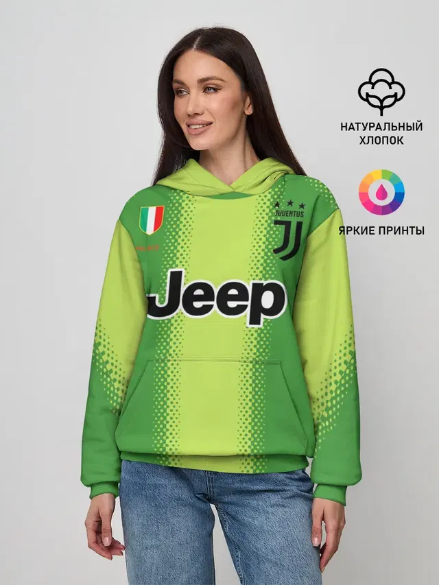 Женское худи с принтом «Ювентус — Buffon Palace away 19-20»