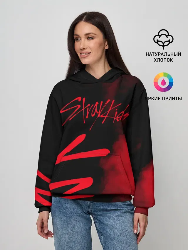 Женское худи с принтом «Stray Kids»