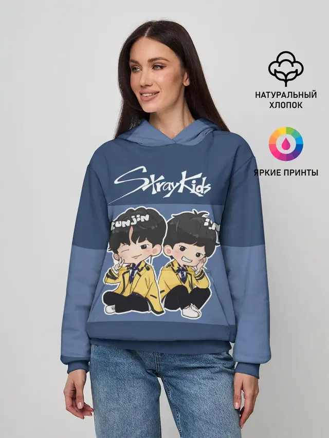 Женское худи с принтом «Stray Kids»