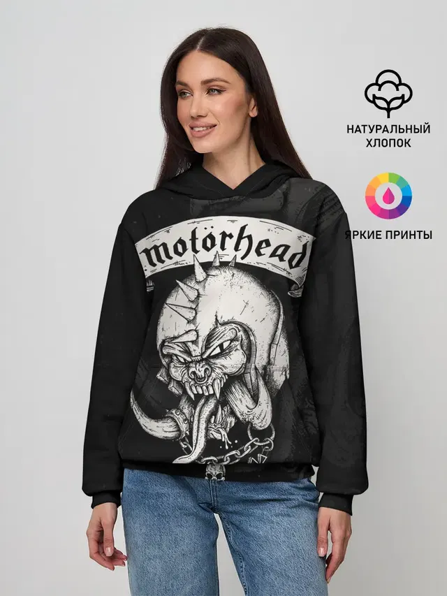 Женское худи с принтом «Motorhead»