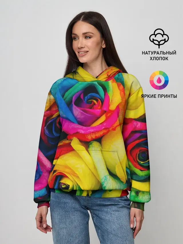 Разноцветные розы