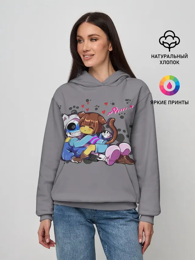 Женское худи с принтом «Undertale»