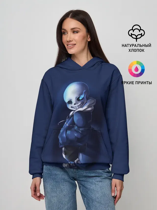 Женское худи с принтом «Skeleton»