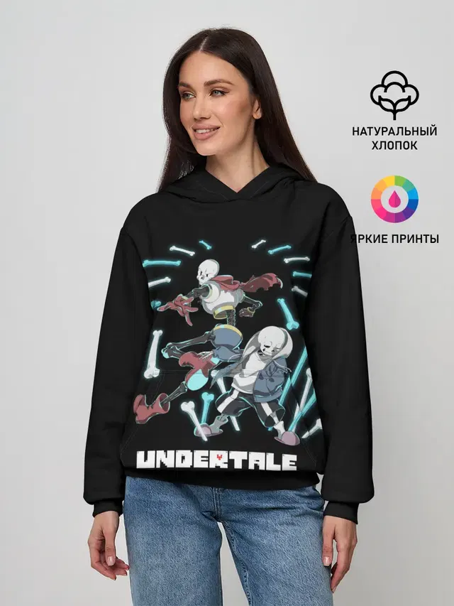 Женское худи с принтом «Skeleton»