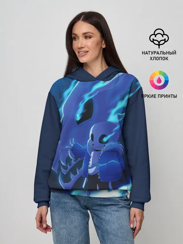 Женское худи с принтом «Undertale»
