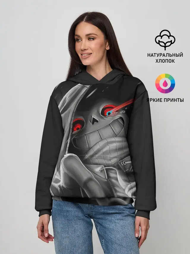 Женское худи с принтом «Skeleton»