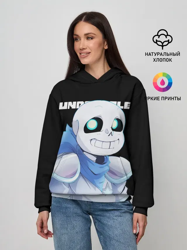 Женское худи с принтом «Skeleton»