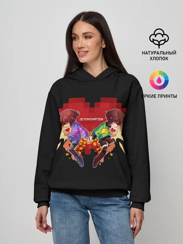Женское худи с принтом «Undertale»