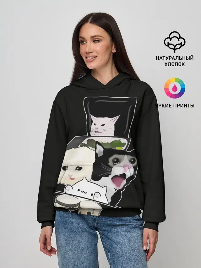 woman yelling at cat