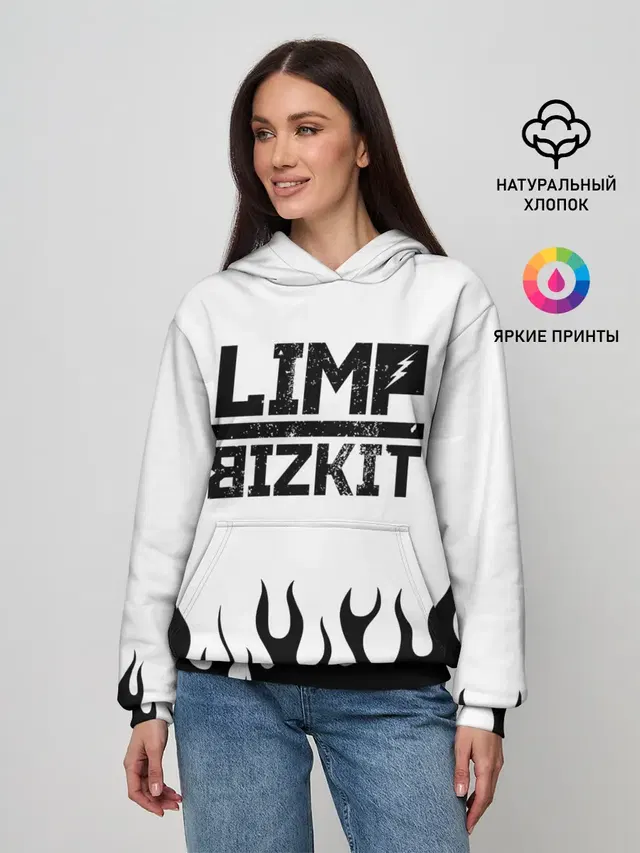 Женское худи с принтом «Flame»