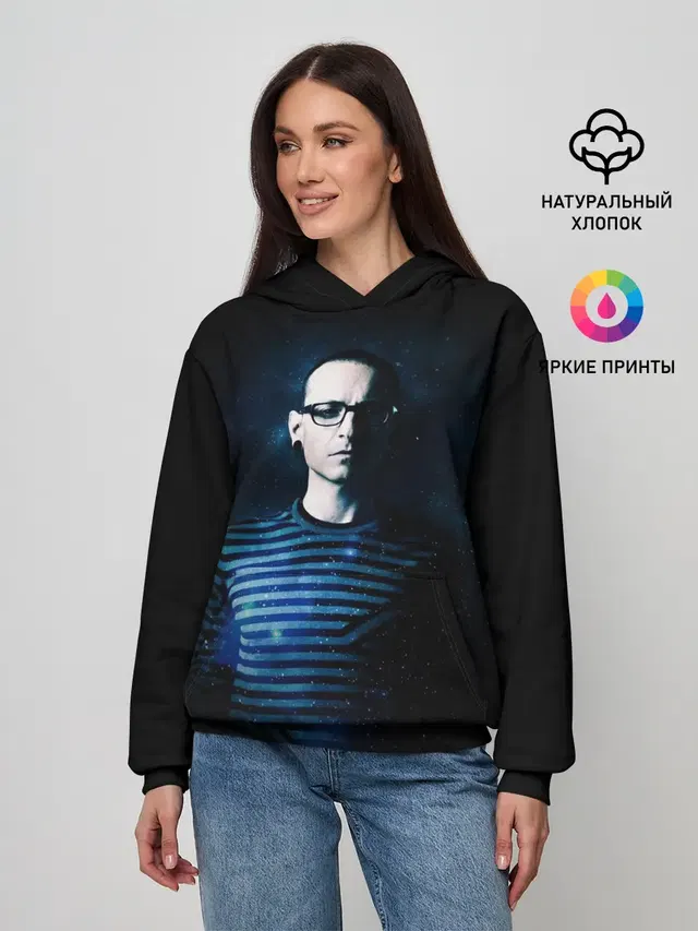 Женское худи с принтом «Linkin Park Chester Bennington»