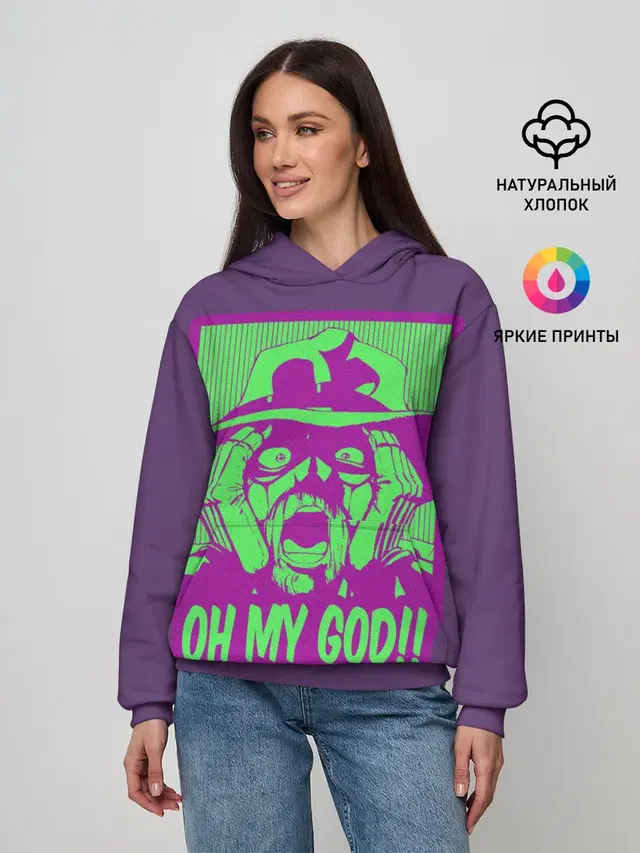 Женское худи с принтом «ДжоДжо — Oh my good!!»