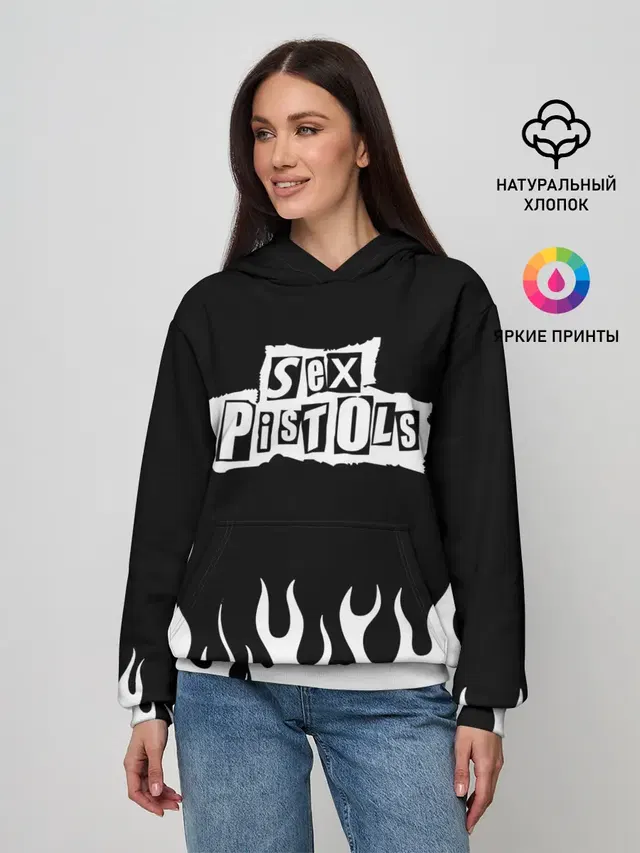 Женское худи с принтом «Sex Pistols»