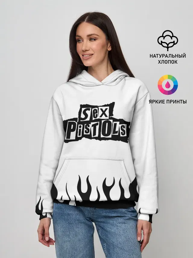 Женское худи с принтом «Sex Pistols»