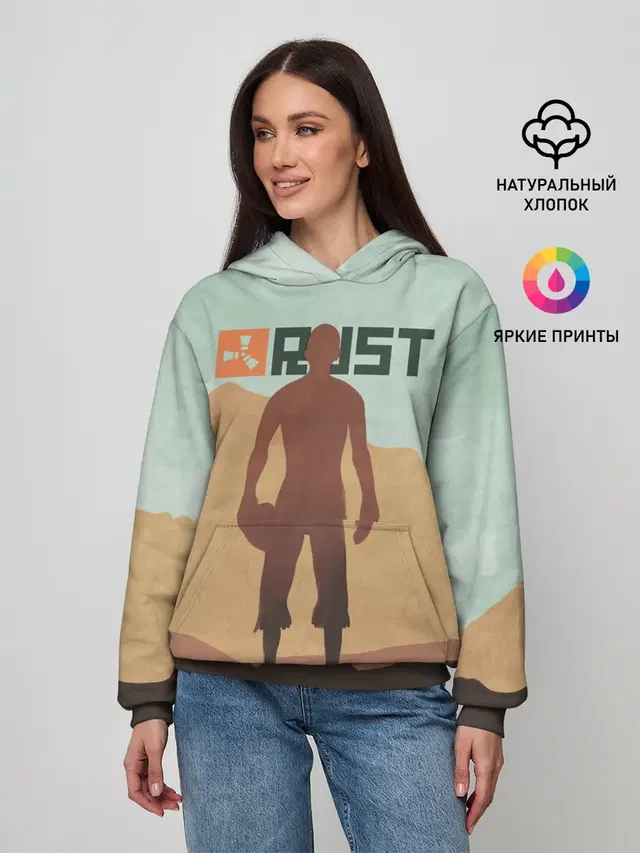 Женское худи с принтом «Rust»
