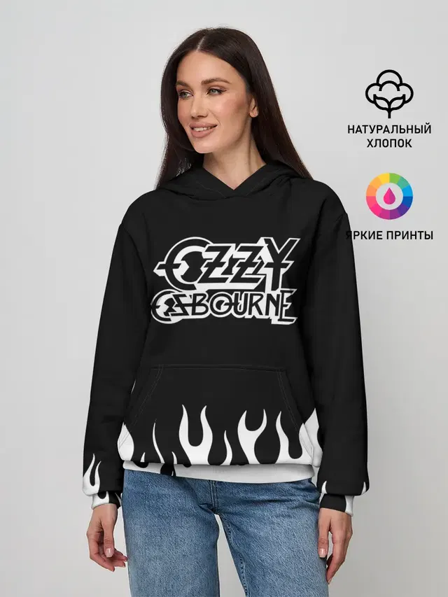 Женское худи с принтом «Ozzy Osbourne»