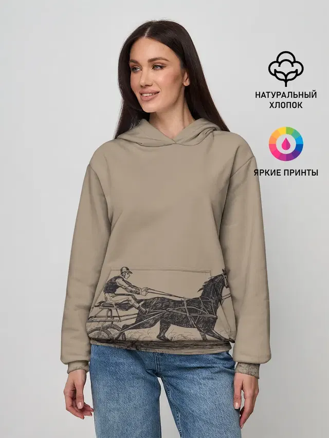 лошадь с колесницей