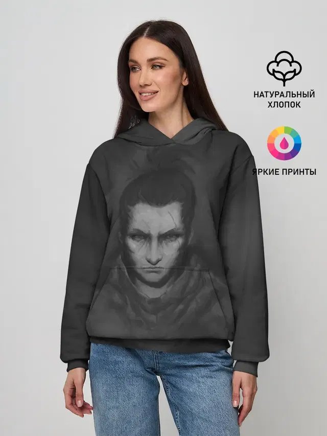 Женское худи с принтом «Sekiro shadow die twice — Sekiro Art»