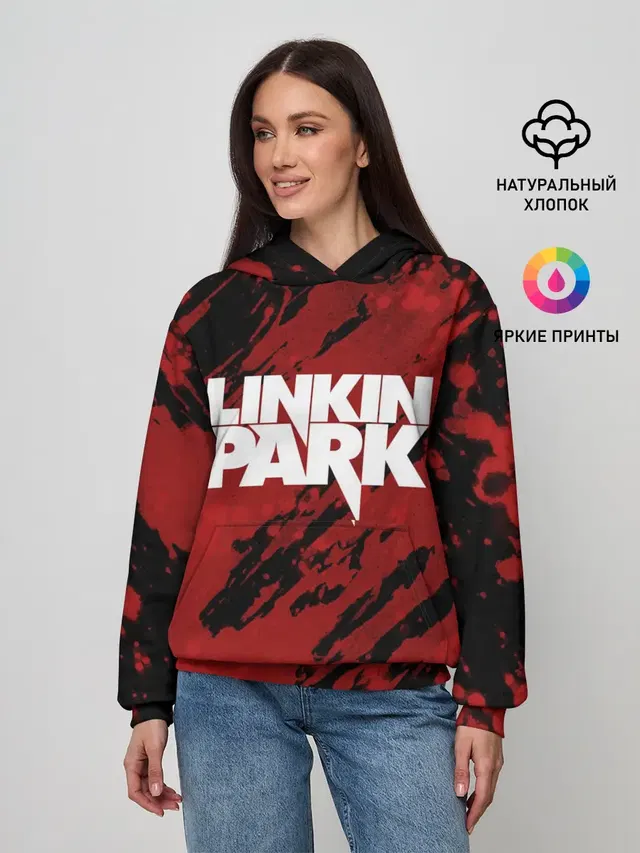 Женское худи с принтом «Linkin Park»