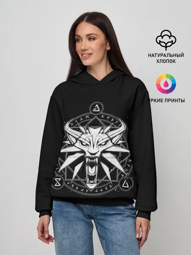 Женское худи с принтом «The Witcher»