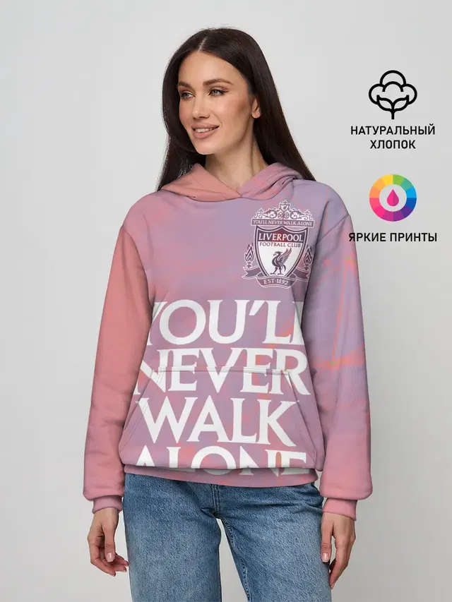 Женское худи с принтом «Liverpool Football Club»