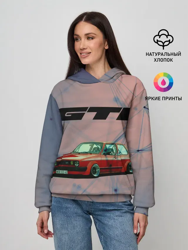 Женское худи с принтом «Volkswagen»