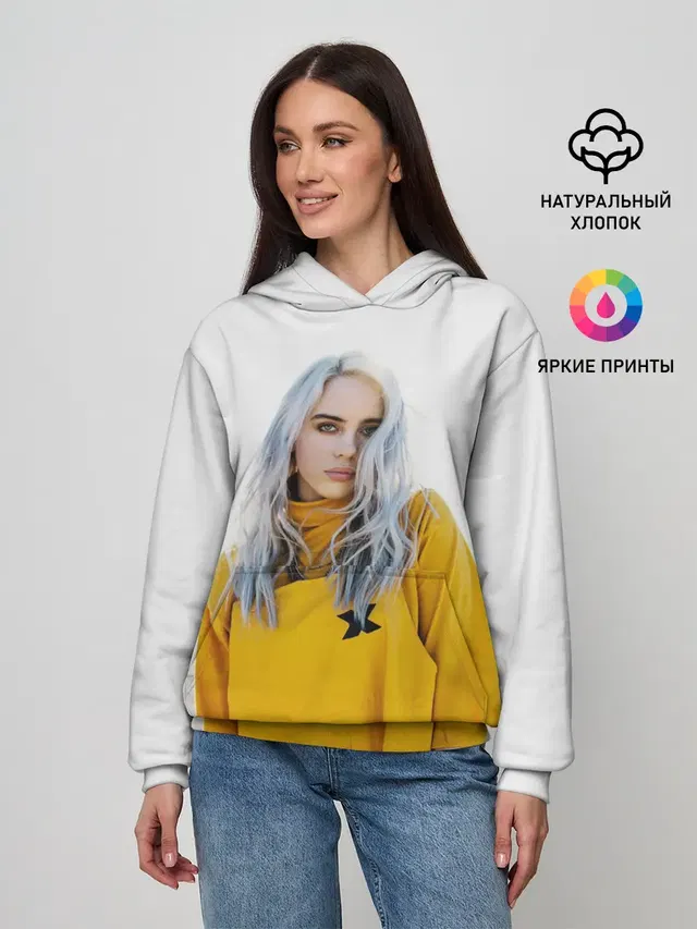 Женское худи с принтом «Billie Eilish»