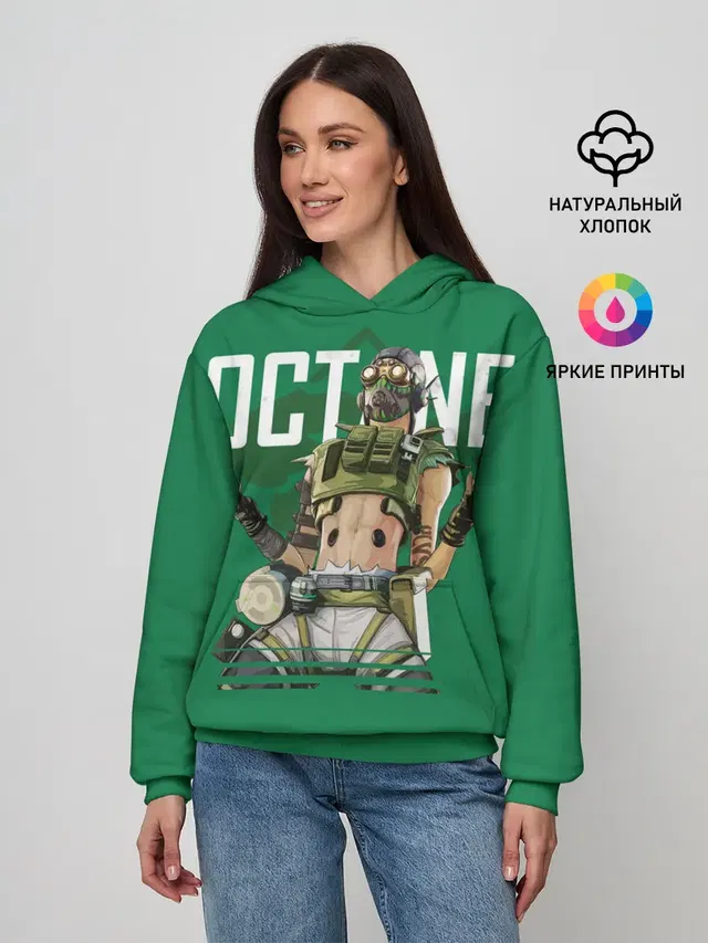 Женское худи с принтом «Octane»