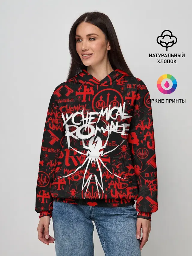 Женское худи с принтом «My Chemical Romance»