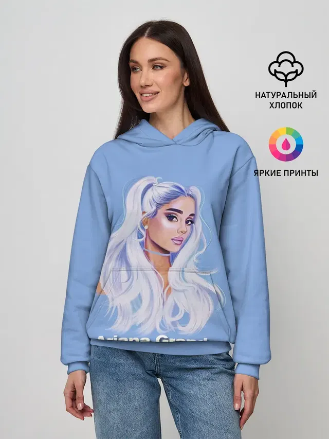 Женское худи с принтом «Ариана Гранде — Ariana Grande»