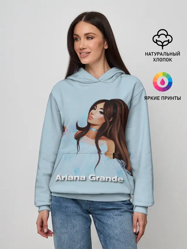 Женское худи с принтом «Ариана Гранде — Ariana Grande»