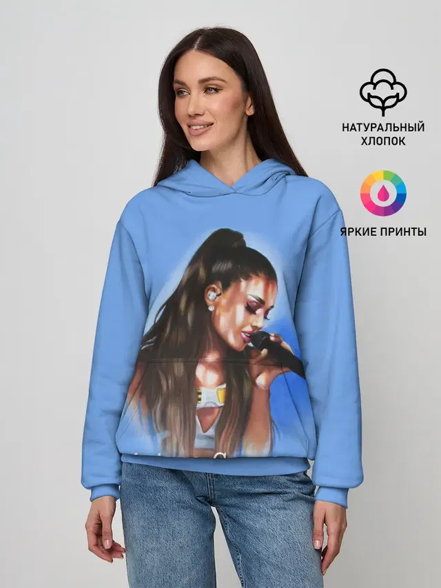 Женское худи с принтом «Ариана Гранде — Ariana Grande»