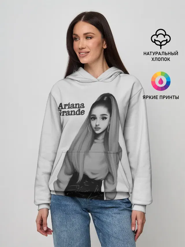 Женское худи с принтом «Ариана Гранде — Ariana Grande»