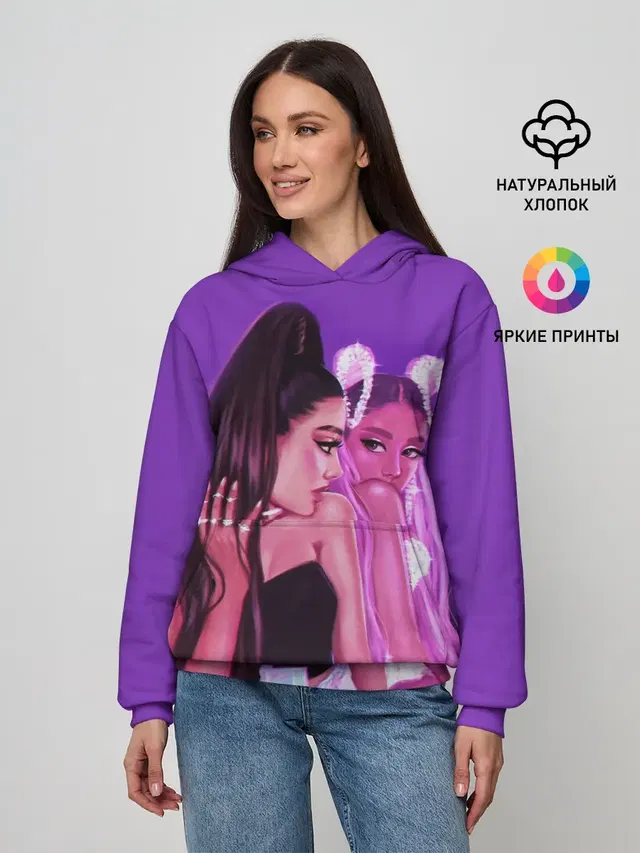 Женское худи с принтом «Ариана Гранде — Ariana Grande»