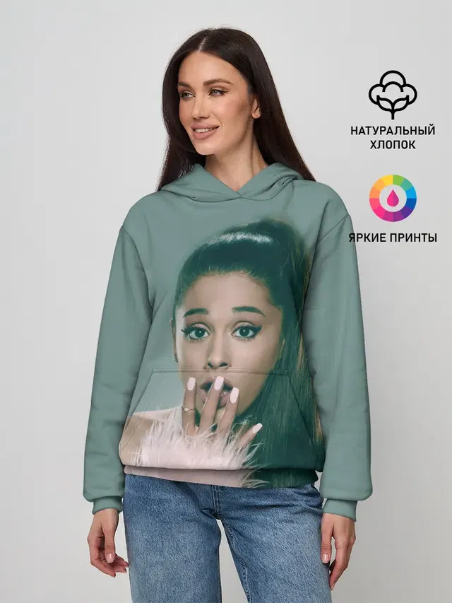 Женское худи с принтом «Ариана Гранде — Ariana Grande»